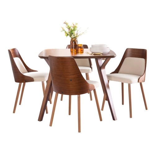 Folia - Anabelle Square Dining Set - 5 Piece